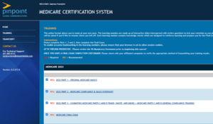 Medicare Certification System screenshot